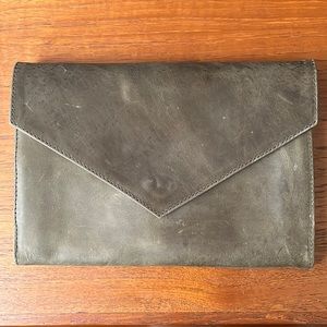 Able Leather Envelope Clutch